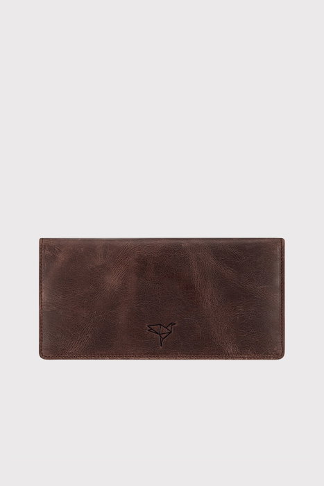 Zoozie Bags Cartera de Hombre Piel Auténtica Marrón Lujo Elegante Medidas 10x3x19 cm Ideal Regalo